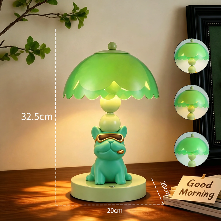 French Bulldog Table Lamp, Cartoon Design