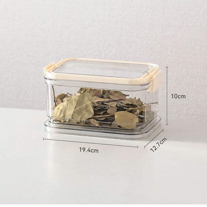 Stackable spice box with handle, 301–500 ml