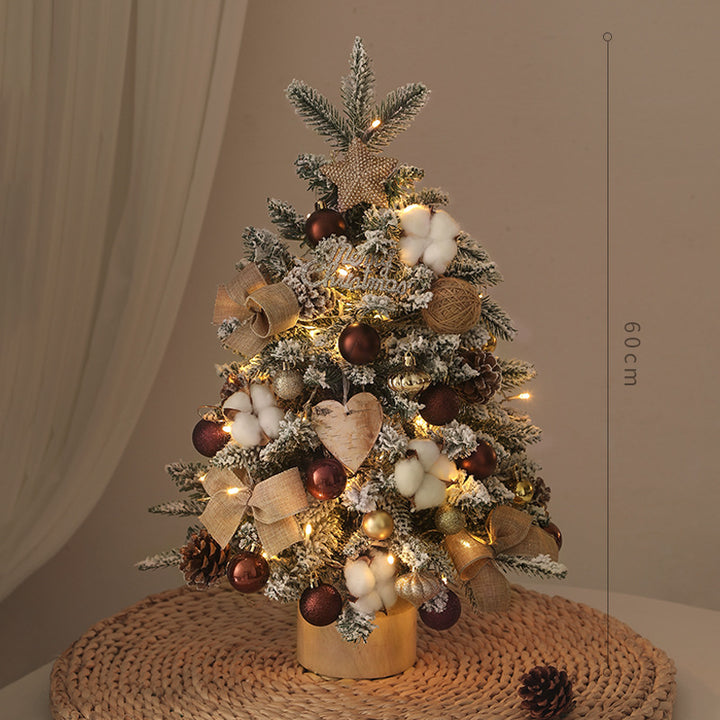 Artificial Christmas tree with lighting, PE, 40-90 cm