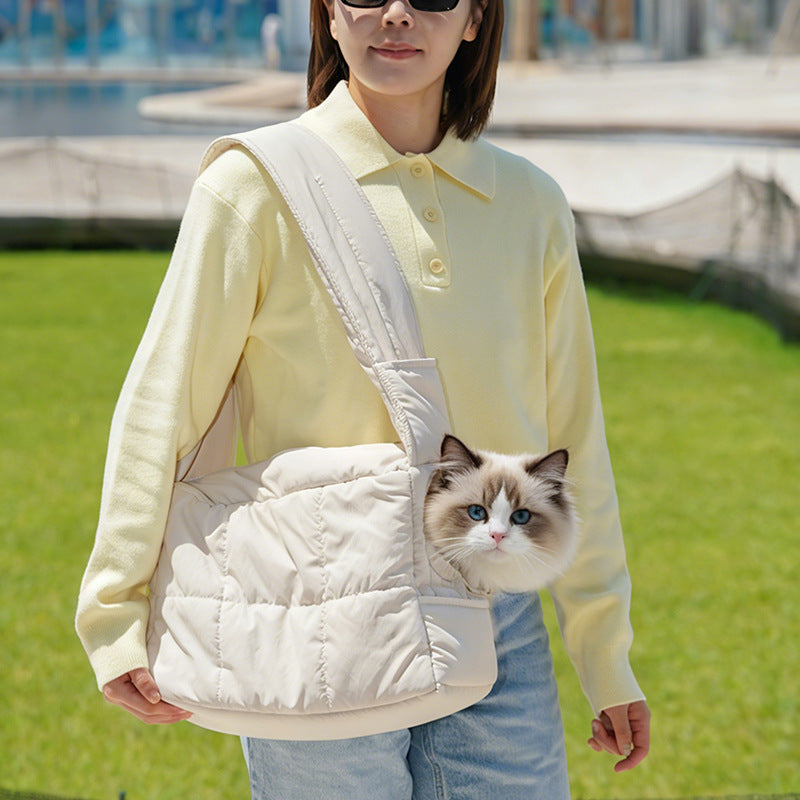 Dog transport bag, cloud design, up to 15 pounds