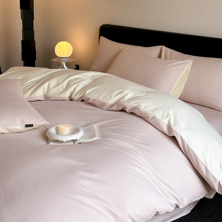 Long staple cotton bedding set, 4-piece, velvet