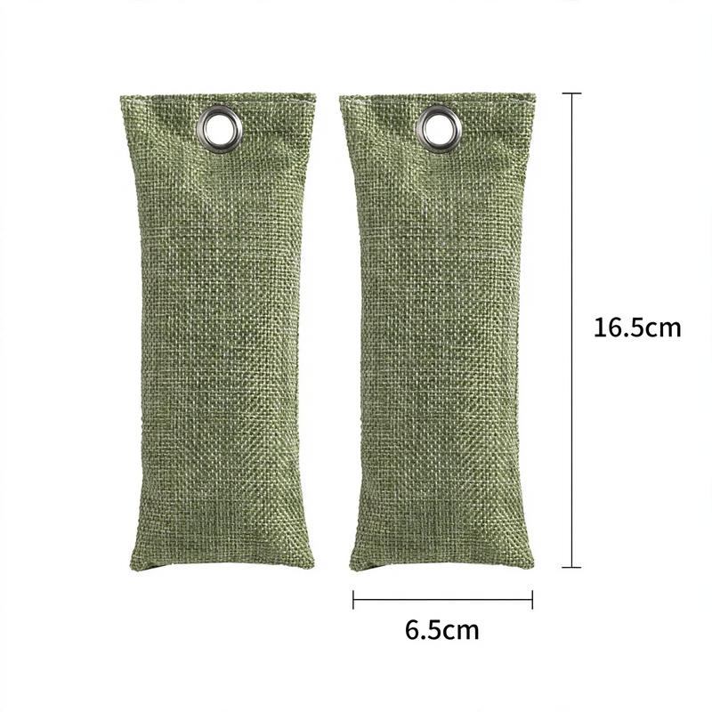 Activated carbon shoe bags for odor neutralization