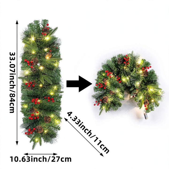 Christmas Mailbox Wreath, 90 cm