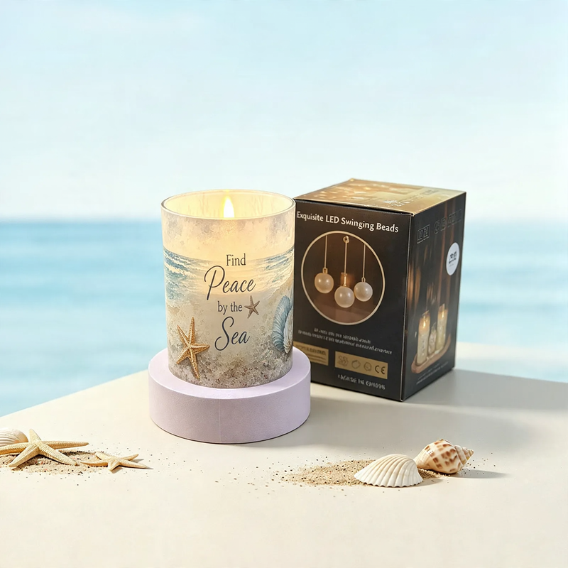 LED stump candle with remote control