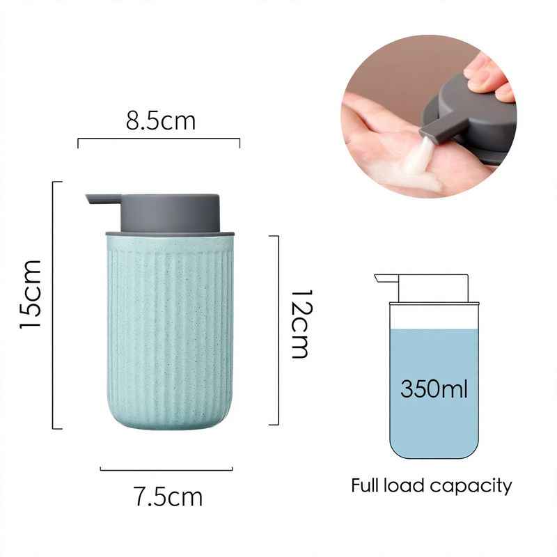 Ceramic soap dispenser with pump