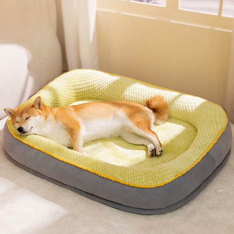 Dog bed, oval, S–3XL, breathable, four seasons