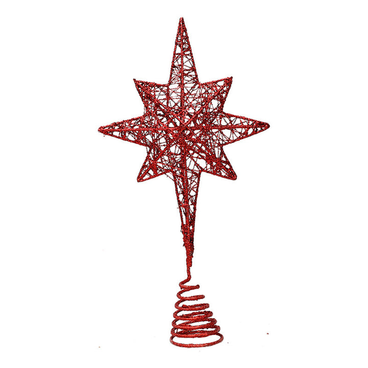 Christmas tree top star, eight-pointed, perforated