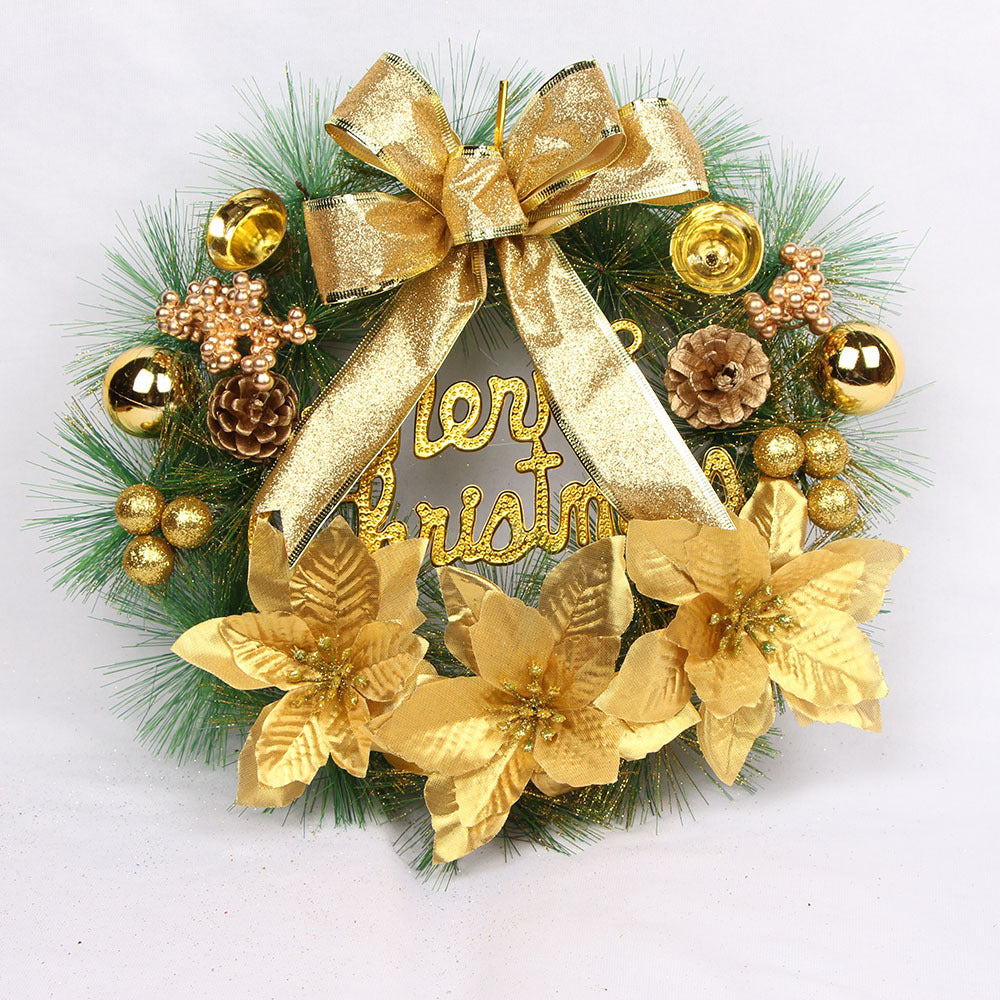 Christmas wreath made of pine needles, 30 cm, handmade