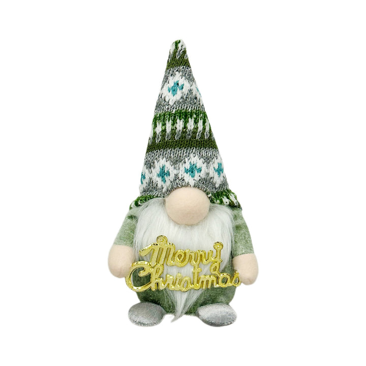 Decorative gnome figure with Christmas accessories