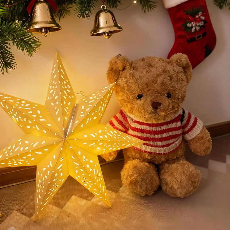 LED Christmas star for tree top with remote control