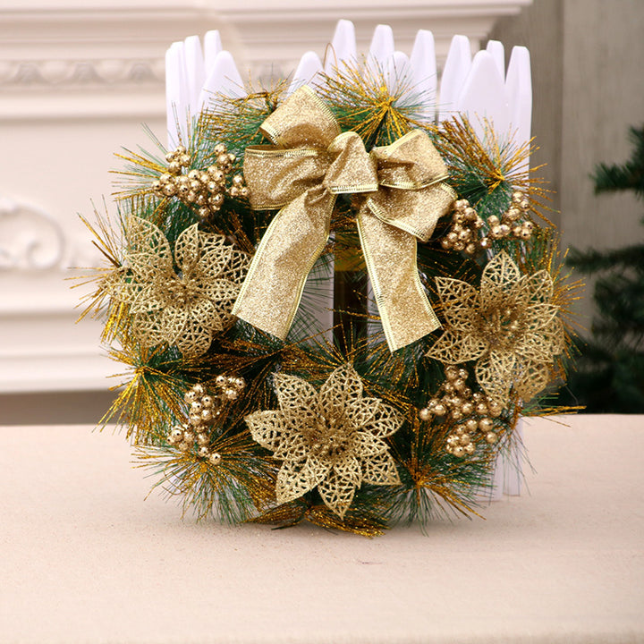 Decorative Christmas wreath with balls