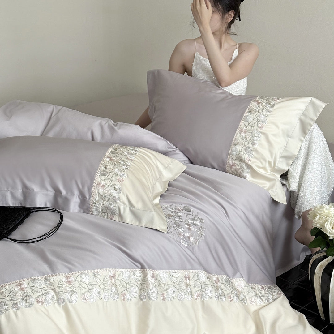 Romantic bedding set made of Egyptian long-staple cotton