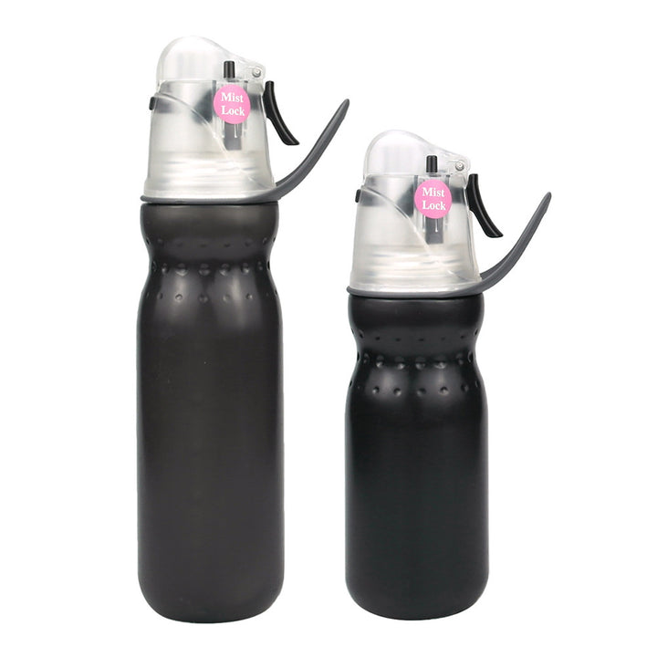 Sports water bottle with spray function and insulation