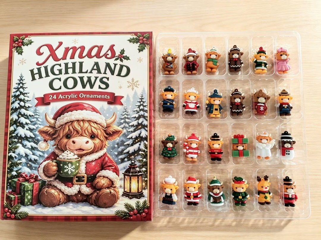 Decorative Animal Advent Calendar Box, Plastic