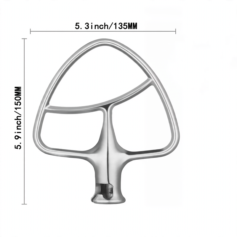 Mixing tool set for food processor, stainless steel