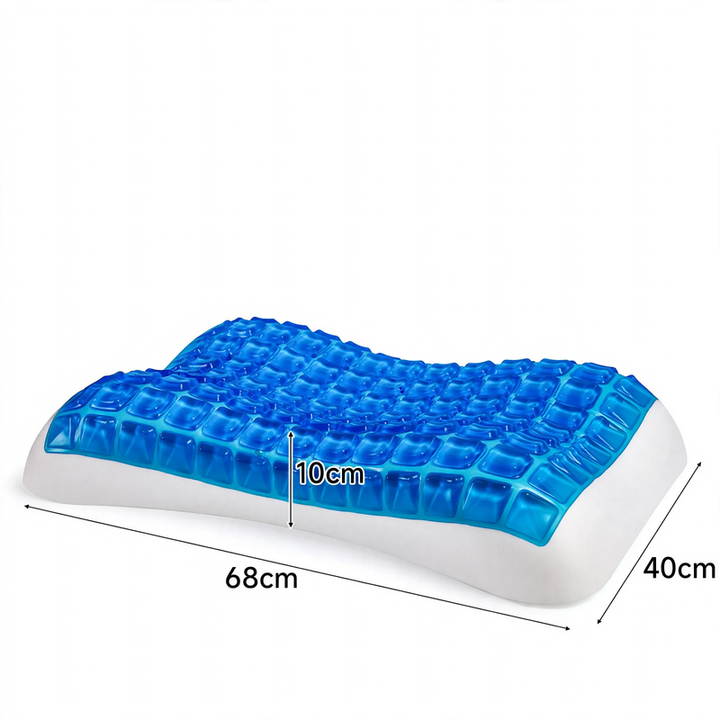 Gel cushions with memory foam, wave shape