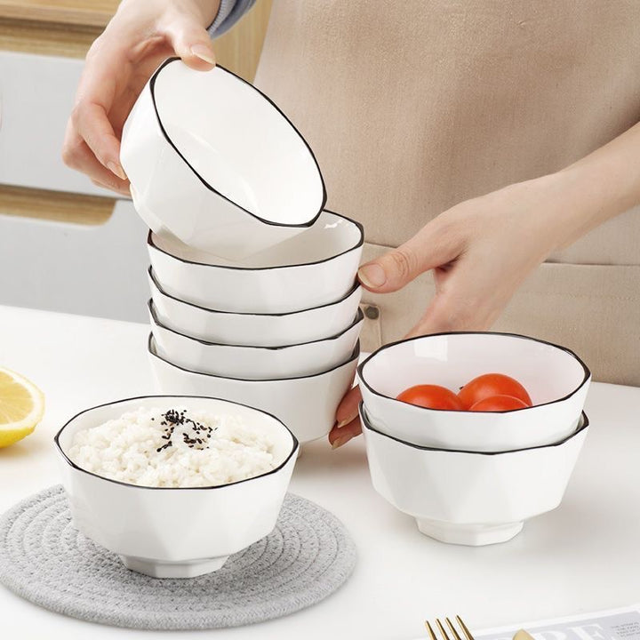 Ceramic dining set, Japanese style, various sizes