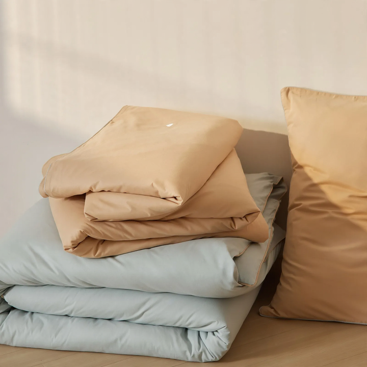 Duvet cover made of brushed long-staple cotton
