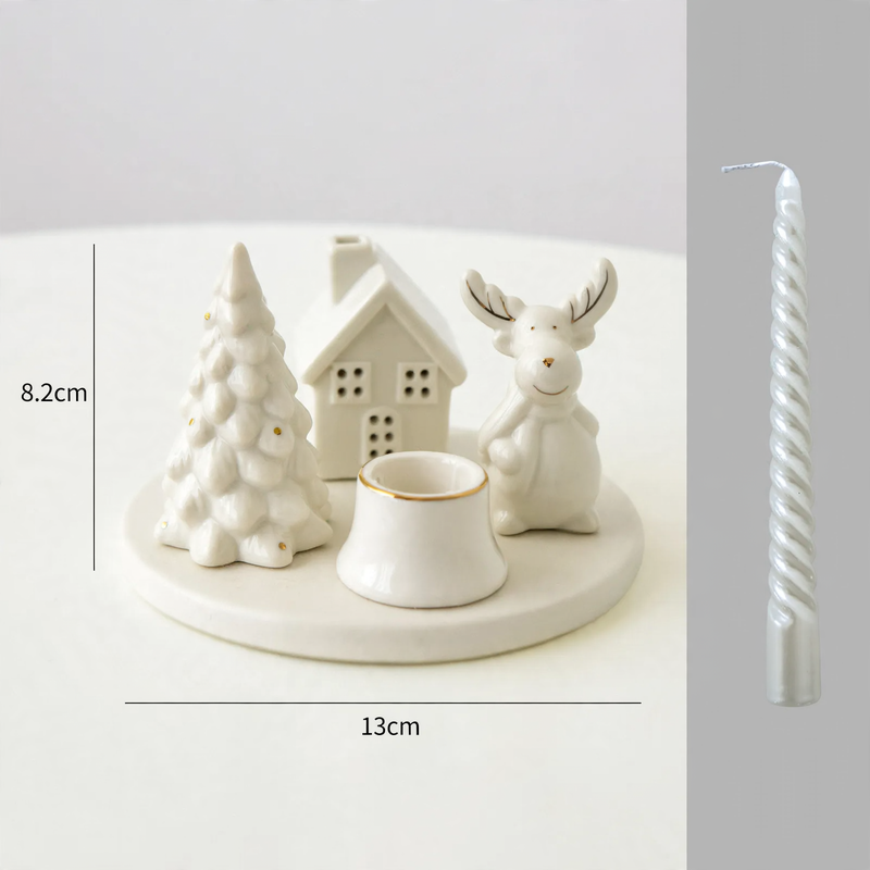 Ceramic Christmas house with lighting