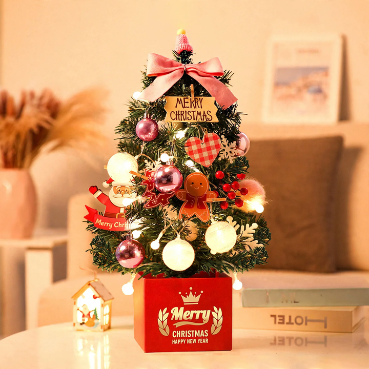 Mini Christmas Tree Set for the Table, 60 cm