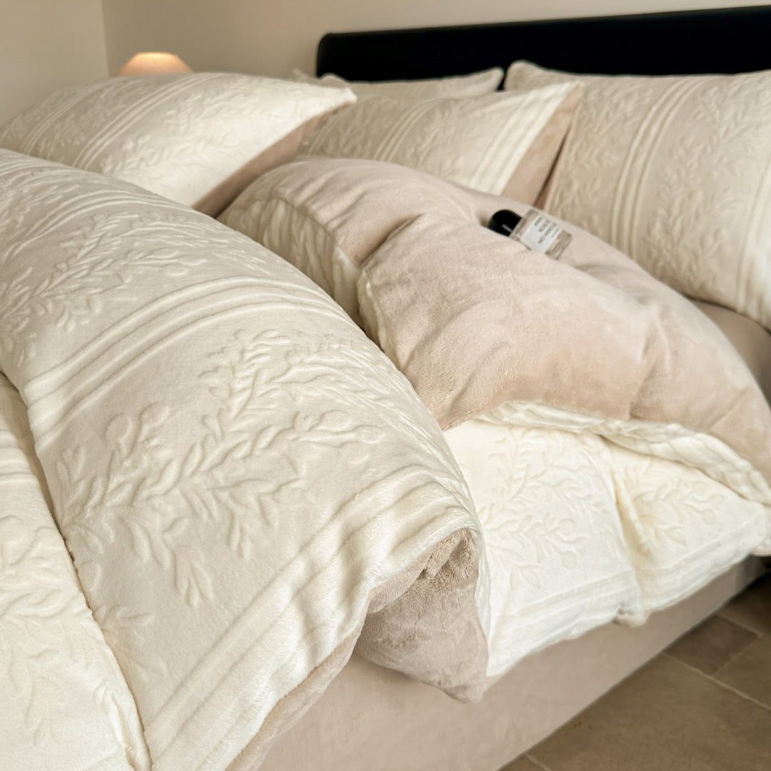 Milk fiber bedding set, 4-piece, winter