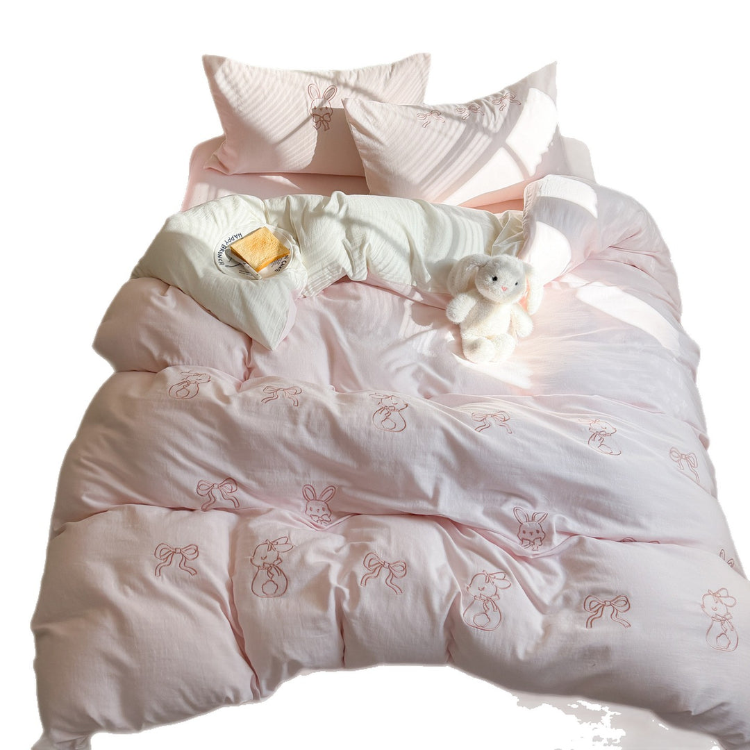 Cotton bedding set, 4-piece, cartoon pattern
