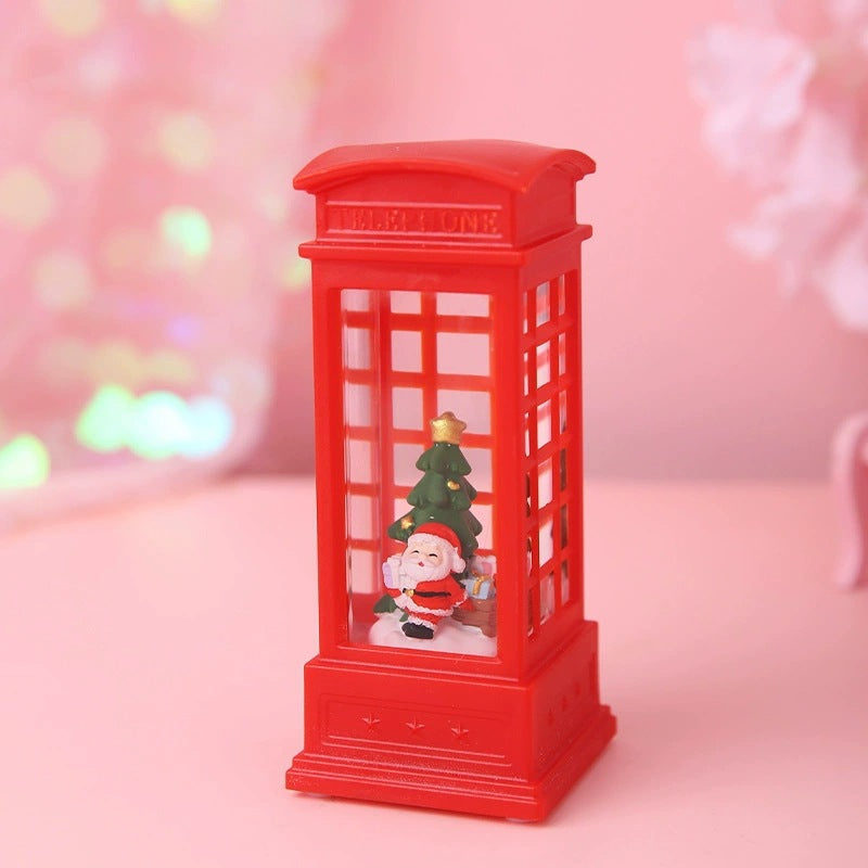 Decorative Christmas snow globe with light