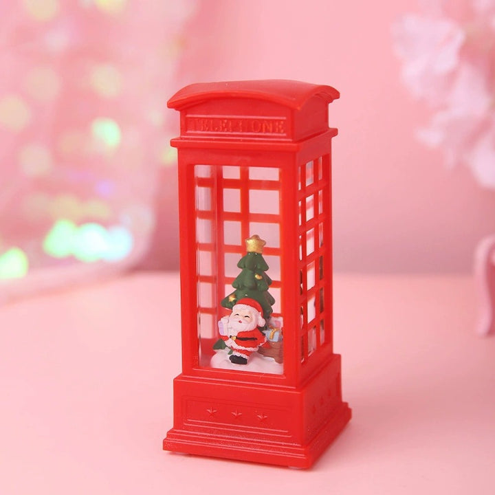 Decorative Christmas snow globe with light