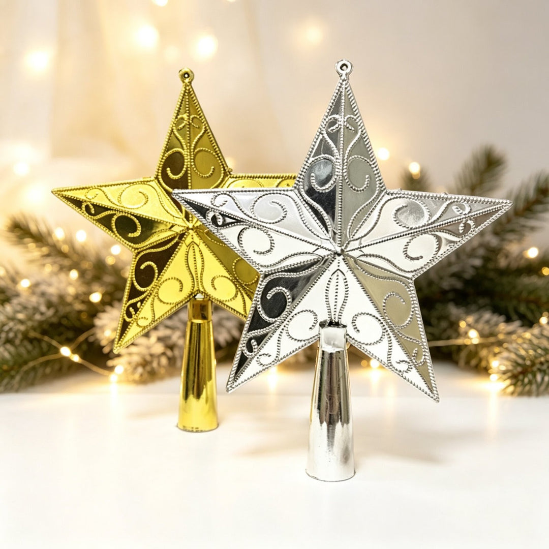 Christmas tree star made of plastic, various sizes