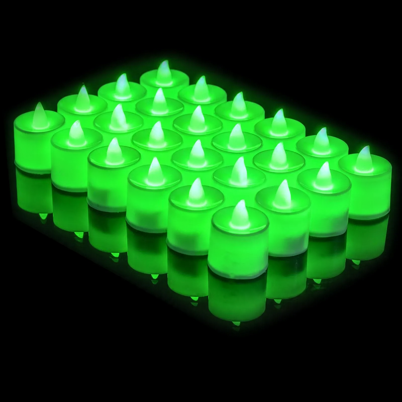 LED electronic candle, cylindrical, various colors