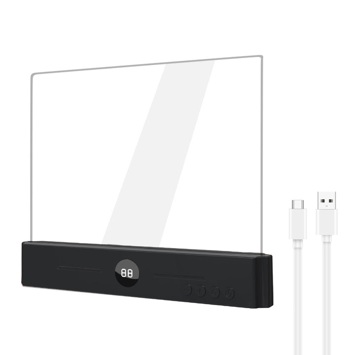 LED reading lamp for flat surfaces