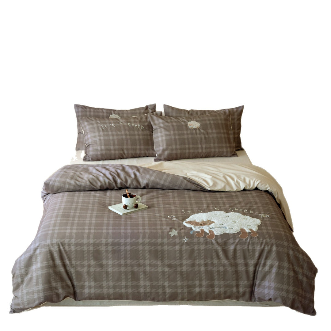 Cotton bedding set, brushed, cartoon design