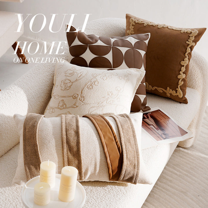 Decorative cushions made of linen, Nordic, striped