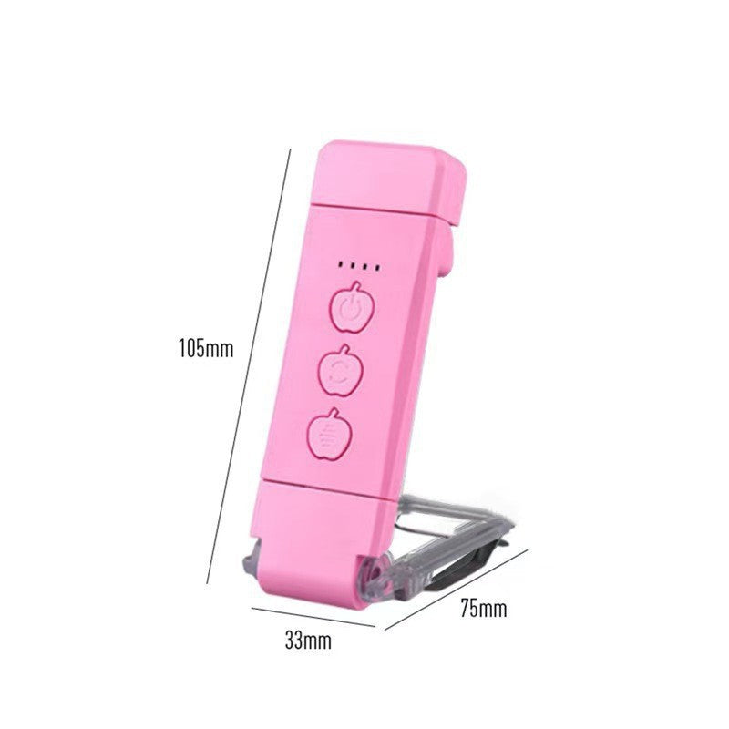 Portable, foldable LED clip lamp