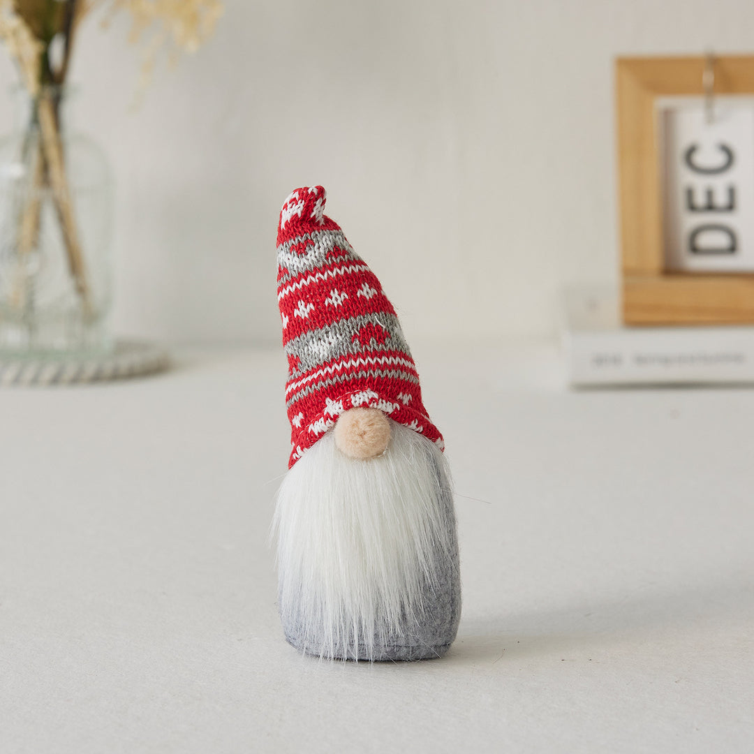 Christmas elf figure with snowflake hat