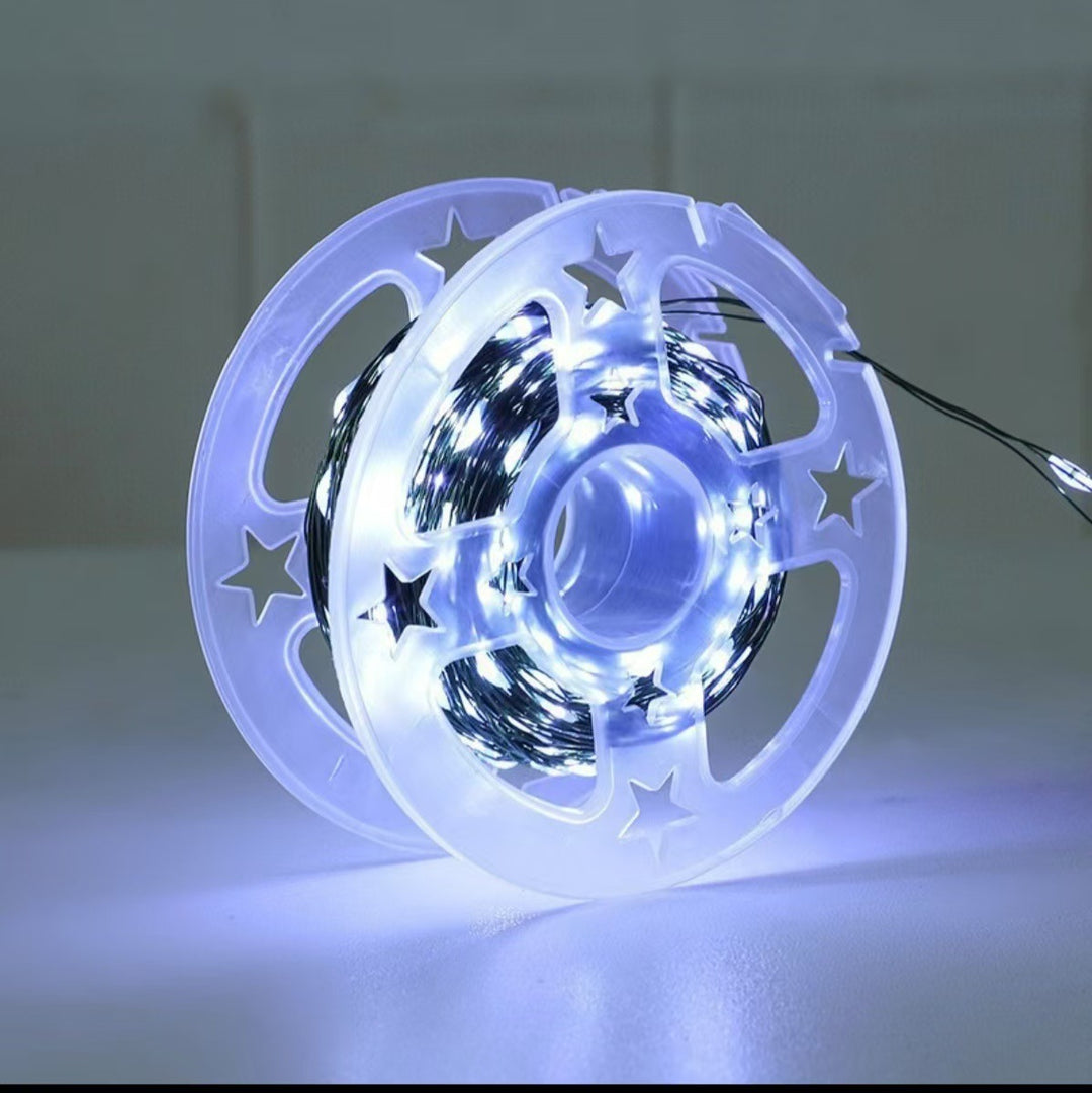LED Copper Wire String Lights, remote-controlled, for outdoor use