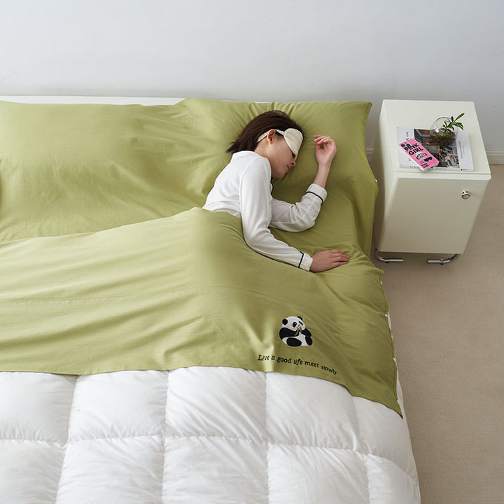 Cotton travel sleeping bag, 60s long staple fiber