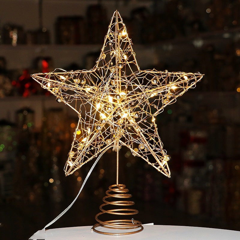 Christmas tree star topper made of iron