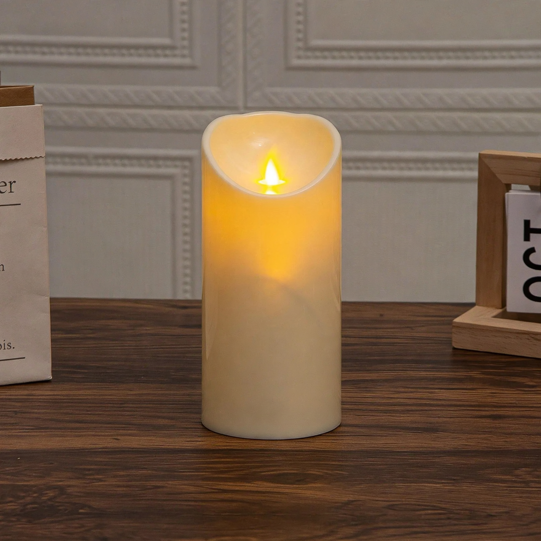 LED Plastic Candle with Flicker Effect