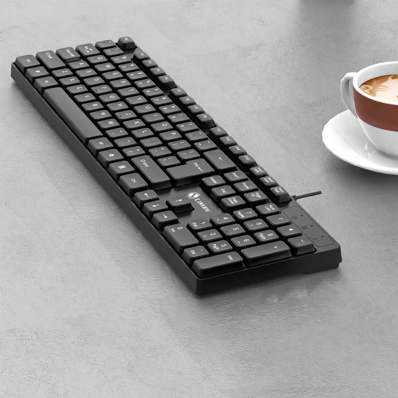 Wired Silent Keyboard for Office and Gaming