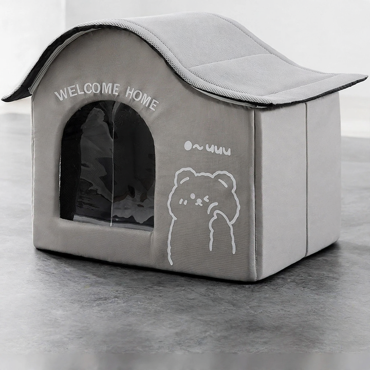 Large cooling igloo for dogs, Oxford fabric, with ice pack
