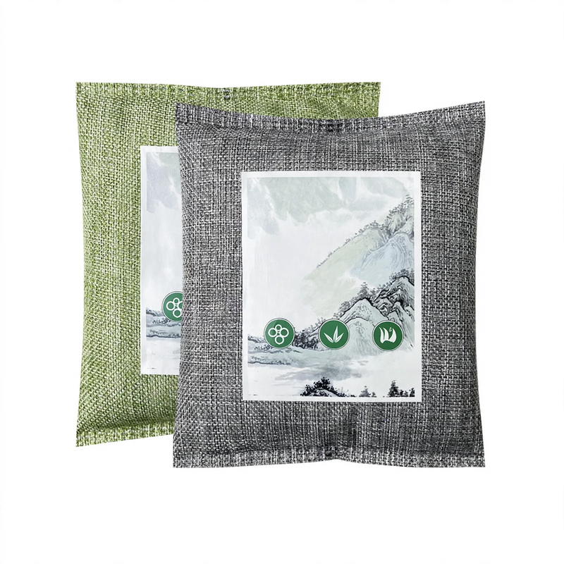 Activated carbon bags for air purification and moisture retention