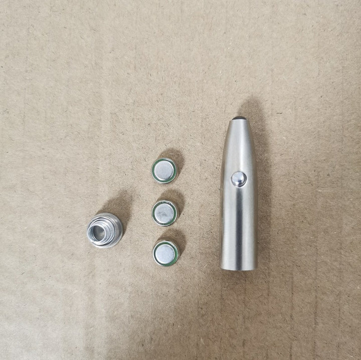 Precision eyebrow tweezers made of stainless steel with LED light