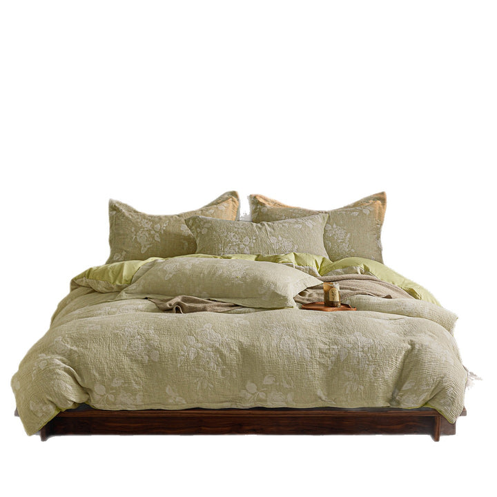 Three-layer cotton bedding, geometric pattern