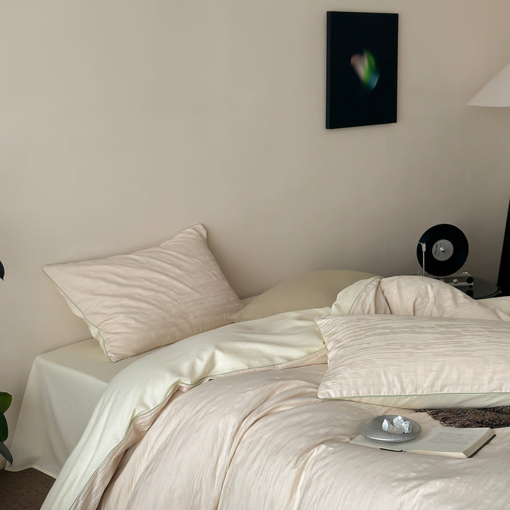 Long-staple cotton bedding set, 4-piece