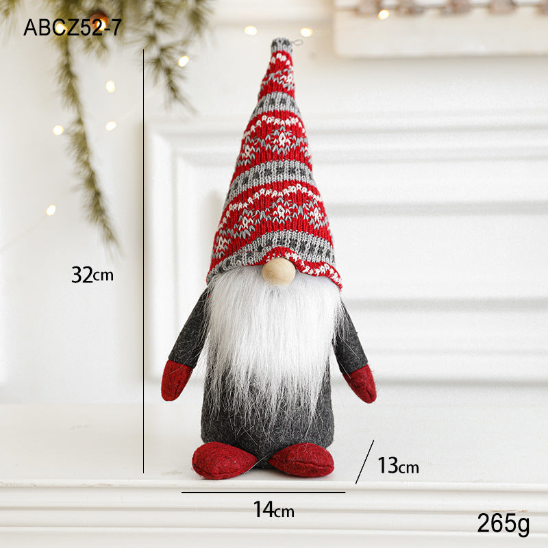 Christmas gnome, fabric hanging figure