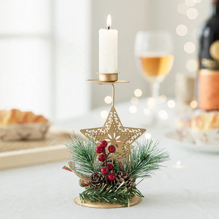 Decorative candle holder made of iron
