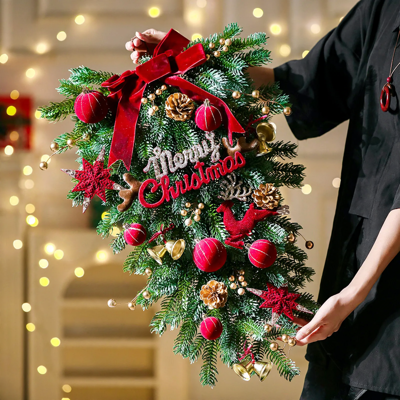 Christmas wreath for door and wall, PVC, 40 cm or 50 cm