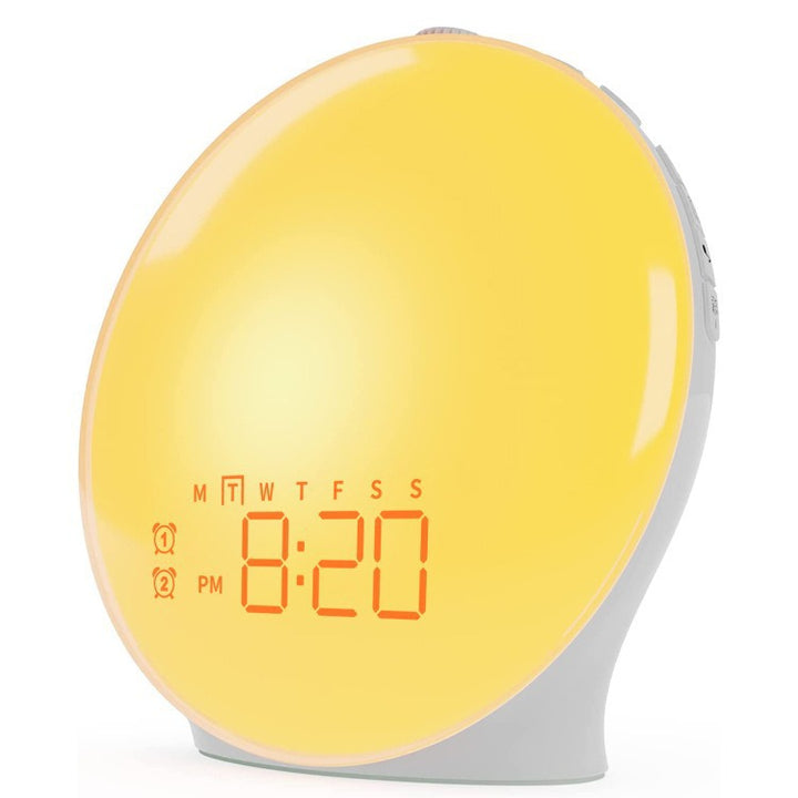 Smarter LED alarm clock with sunrise simulation and RGB light