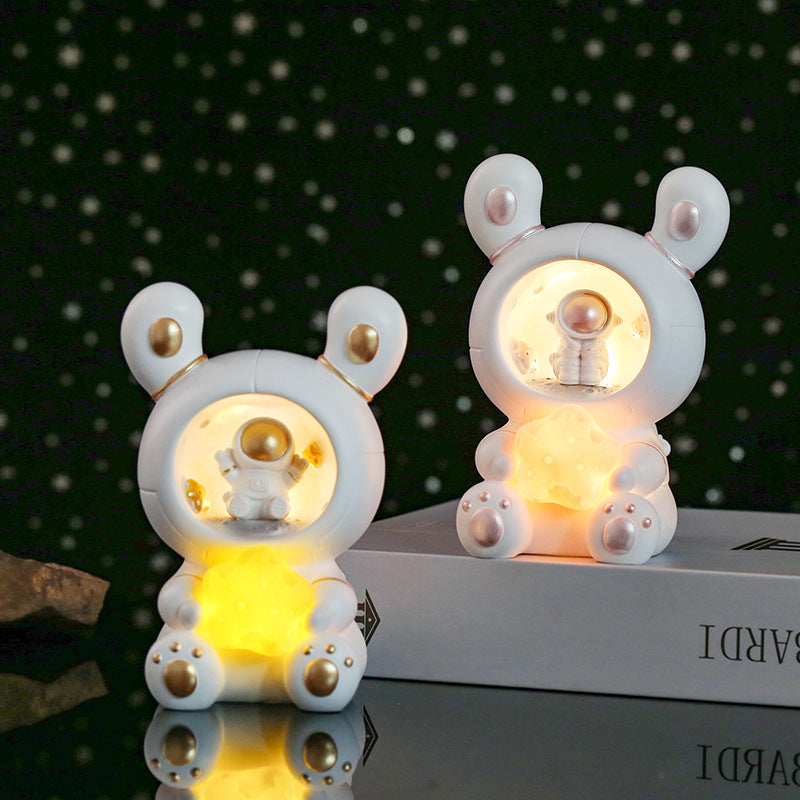 Decorative astronaut night light with star light